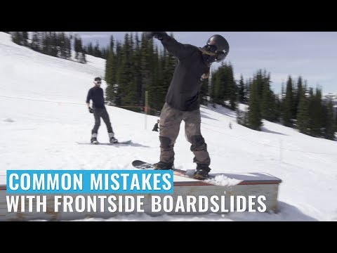 Видео: Распространенные ошибки при использовании слайдов Frontside Boardslides
