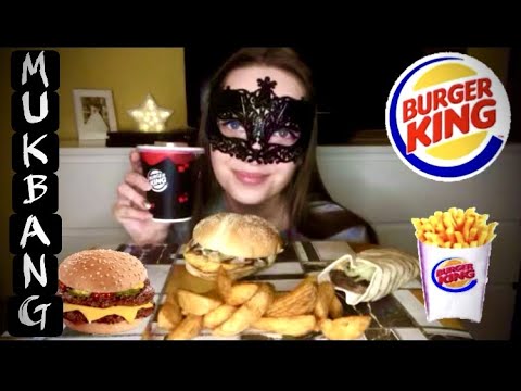 Видео: МУКБАНГ BURGER KING/ БУРГЕР И КАРТОШЕЧКА/MUKBANG не ASMR EATING