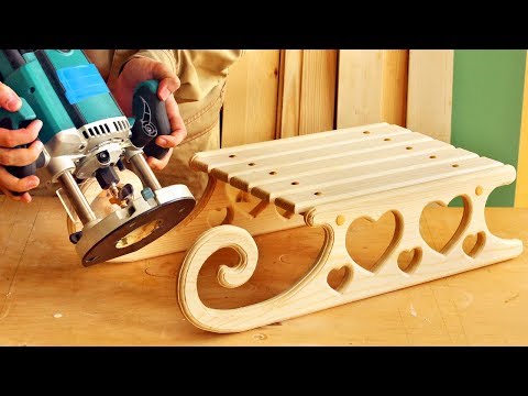 Видео: Изготовление и фрезерование деревянных саней, making and milling wooden sledges