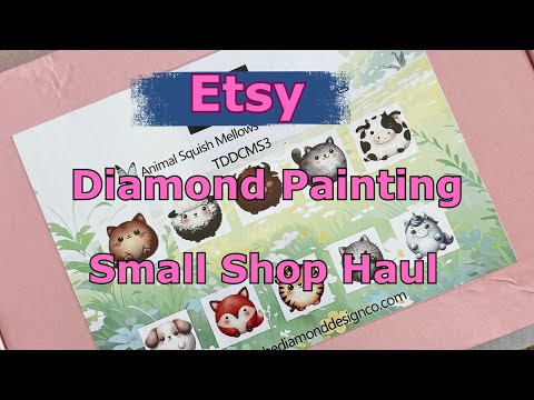 Видео: ETSY Small Shop Haul – Алмазные картины и аксессуары – Алмазное искусство – Поддержка малого бизнеса