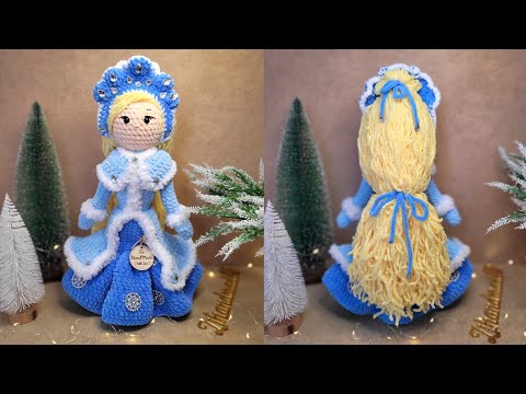 Видео: МК СНЕГУРОЧКА КРЮЧКОМ ❤ 1-Я ЧАСТЬ