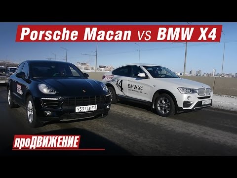 Видео: Макан или Х4? Сравнительный тест: Porsche Macan vs BMW X4 2016 про.Движение