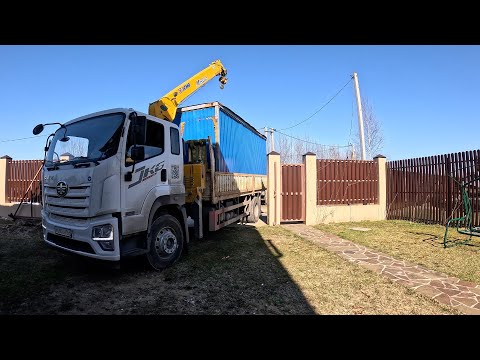 Видео: Работа на манипуляторе. Рейс в Московскую область. Пострадал  только забор.