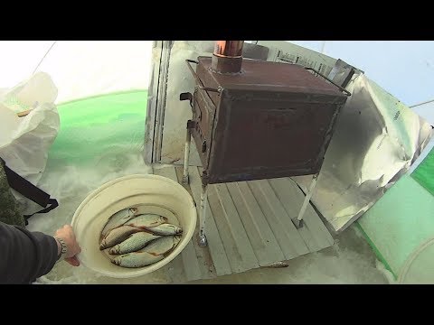 Видео: Рыбалка в палатке и испытание печи. Поставушки на налима.