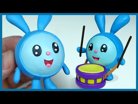 Видео: Лепим малышарика Крошика из пластилина. Малышарики. Plasticine.