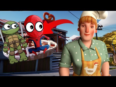 Видео: Привет сосед 2! ЗЛАЯ ПОВАРИХА! Прохождение hello neighbor   СПАЙДЕР И НИНДЗЯГО!