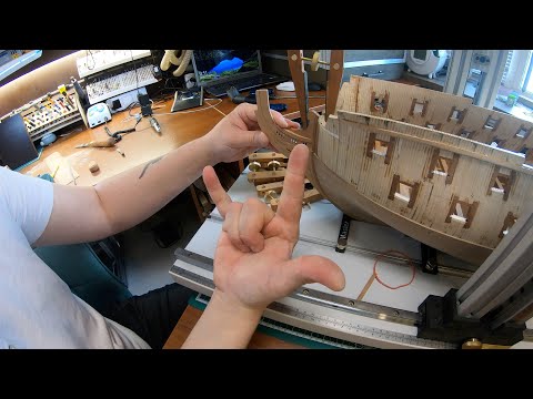 Видео: Парусник Le Fleuron, делаем Княвдигед. Судомоделизм