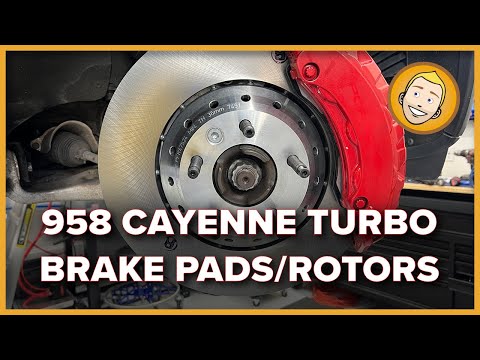 Видео: Замена передних тормозных дисков и колодок Porsche Cayenne Turbo 958
