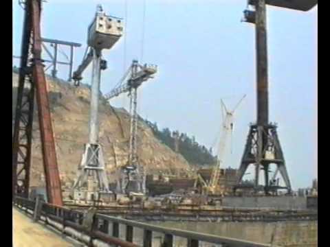Видео: Бурейская ГЭС в июле 1999 г.