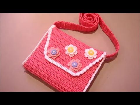 Видео: Детская сумочка крючком.Часть №1