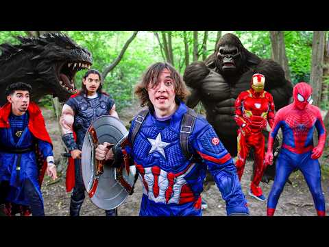 Видео: Кинг-Конг х Годзилла против супергероев!