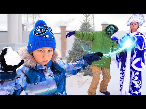 Видео: Сеня, Снежный ЗОМБИ и Снежная королева ЧТО ЗДЕСЬ ПРОИСХОДИТ?