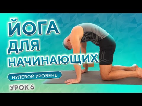 Видео: Хатха йога для начинающих • Нулевой уровень • 6 урок