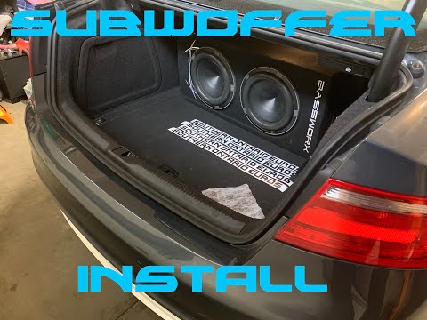 Видео: Как установить дополнительный сабвуфер Audi (S5 B8)