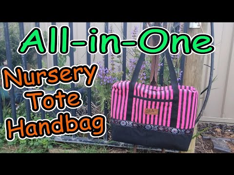 Видео: Перестаньте покупать сумки: эта полосатая сумка для подгузников сделает ВСЕ!