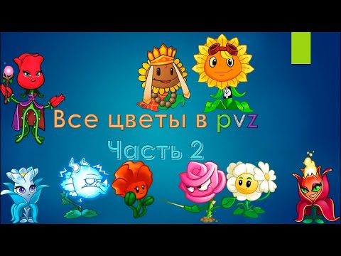Видео: Все цветы в Pvz Часть 2