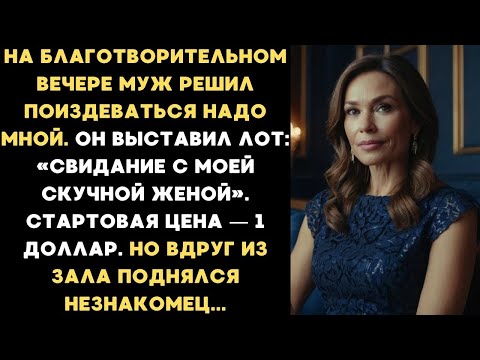 Видео: Муж выставил на аукцион свидание со мной за 1 доллар. Но вдруг из зала поднялся незнакомец...