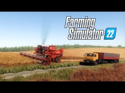 Видео: Farming Simulator 22 // Уборка пшеницы в селе Кошмак // ДОН-1500А // Часть 1
