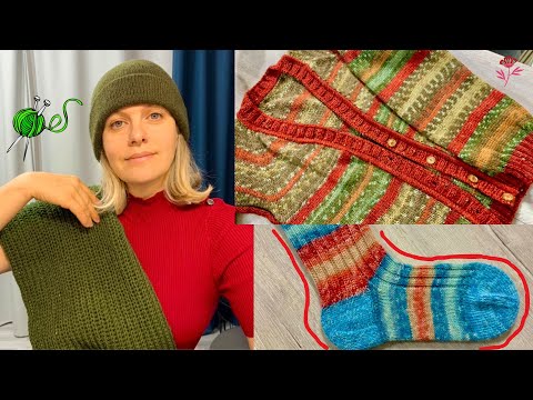 Видео: ВЯЗАЛЬНЫЙ ВЛОГ.Вяжу ленивый жаккард. Снова кашемировая шапка. Начала БАТИНУ КОФТУ. Участвую в тесте.