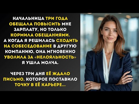 Видео: Начальница лишала меня повышения и уволила… Но не ожидала, что судьба обернётся против неё