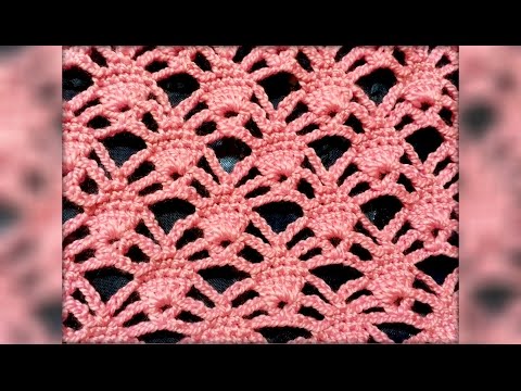 Видео: Ажурный узор крючком. Openwork pattern crochet