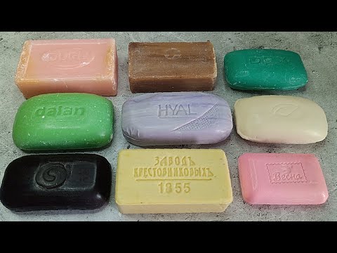 Видео: Soap Cutting🧼ASMR🔪Резка сухого мыла 123