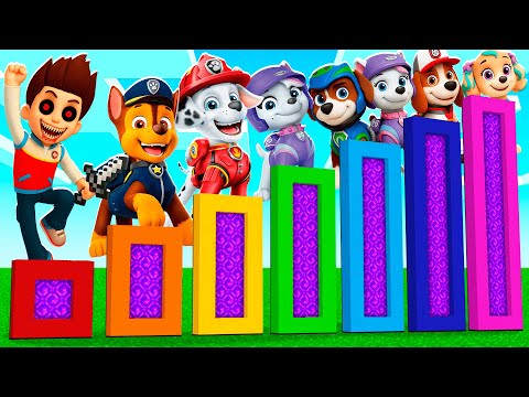 Видео: ВЫЖИВАНИЕ ВНУТРИ ПОРТАЛ ЩЕНЯЧИЙ ПАТРУЛЬ в МАЙНКРАФТ PAW PATROL МУЛЬТИК