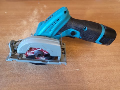 Видео: Мини дисковая пила 85мм 16.8в (китайский Noname)