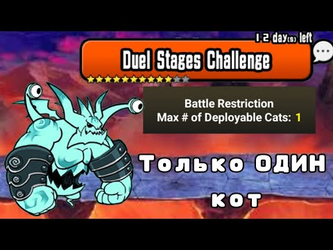 Видео: Duel Stages Challenge | Только ОДИН кот! | (The Battle Cats)