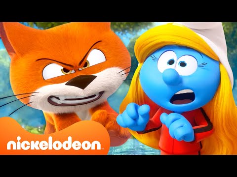 Видео: Смурфики | The Smurfs спасаются от кота Азреала целых 30 минут! | @Nicktoons | Nickelodeon Cyrillic