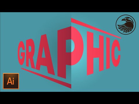 Видео: КАК СДЕЛАТЬ ТЕКСТ В ПЕРСПЕКТИВЕ С ПОМОЩЬЮ ГРАДИЕНТА | УРОКИ adobe illustrator