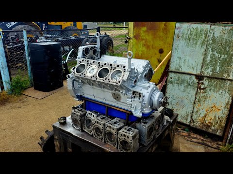 Видео: Сборка двигателя Камаз. Мелкие доработки! Новый топливный бак, резина на передок. Восстановление...