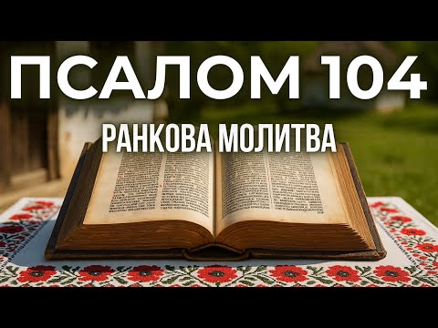 Видео: 9 ЖОВТНЯ ПСАЛОМ 104(103) | Молитва, що відкриває очі на Божу присутність у всьому
