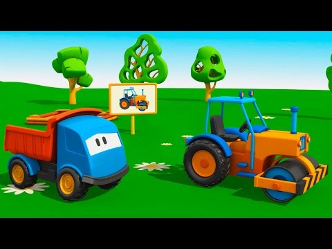 Видео: Мультики про машинки: Грузовичок Лева и Каток - мультфильм конструктор