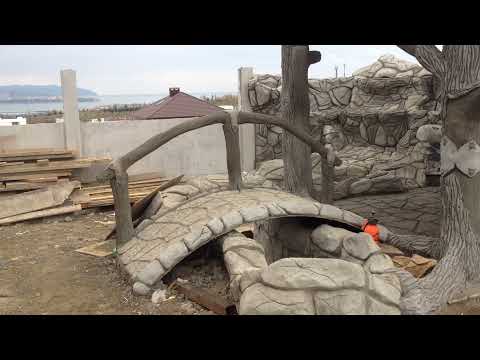 Видео: Как делалась беседка из АРТ бетона.