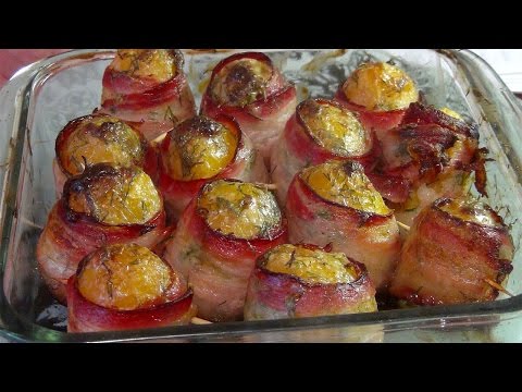Видео: Картофель в беконе,как это вкусно...