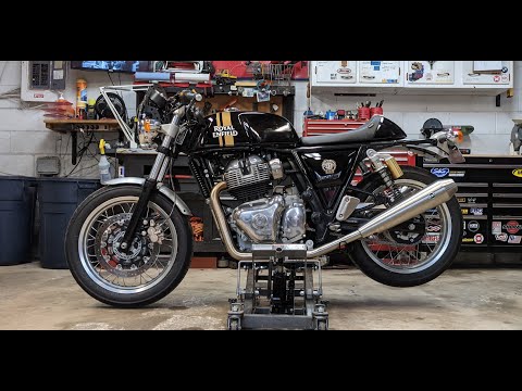 Видео: Регулировка клапанов Royal Enfield Continental GT 650. Дополнительный обзор установки блока управ...