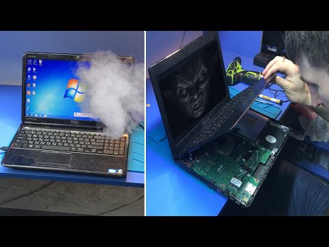 Видео: Пошел ДЫМ из ноутбука DELL N5110 | Оживление мертвеца ASUS x451С