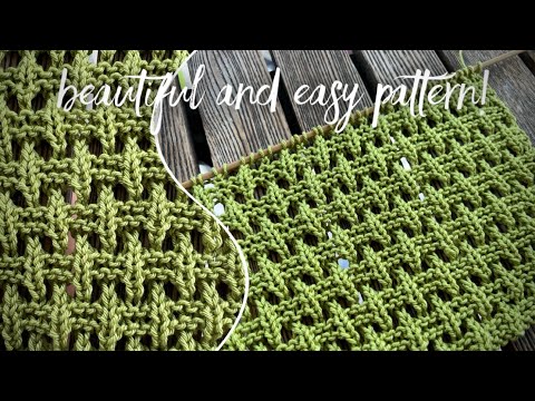 Видео: Вяжем быстро шикарную 3D сеточку!!! 💥💥💥 Super easy knitting pattern