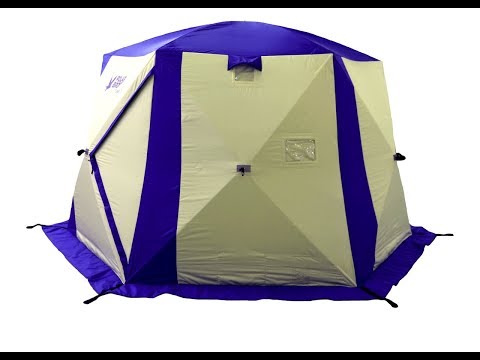 Видео: Самая большая зимняя палатка для рыбалки! Обзор Polar Bird FT.