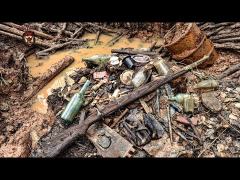 Видео: Одним блиндажом меньше. Полный блиндаж находок! / ww2 abandoned places