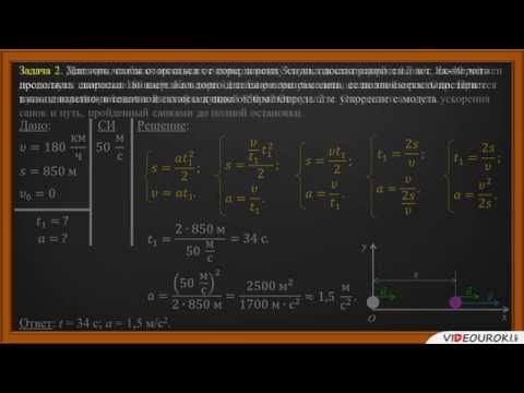 Видео: Равноускоренное прямолинейное движение.