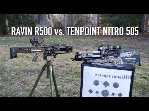 Видео: Ravin R500 против Tenpoint Nitro 505: перестрелка самых быстрых арбалетов в мире