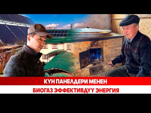 Видео: Күн панелдери менен биогаз эффективдүү энергия