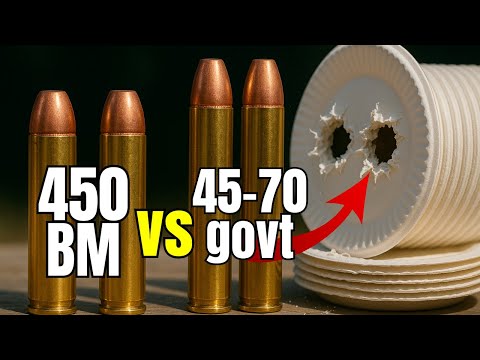 Видео: .450 Bushmaster против .45-70: результаты меня ШОКИРОВАЛИ...