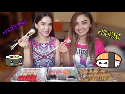 Видео: MUKBANG! 60 СУШИ/РОЛЛОВ! КТО СЪЕСТ БОЛЬШЕ?