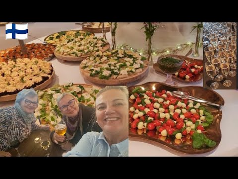Видео: Банкетный Зал для Праздников в Финляндии. Это мы хорошо зашли - Выпить и Закусить! Обалденный Фуршет
