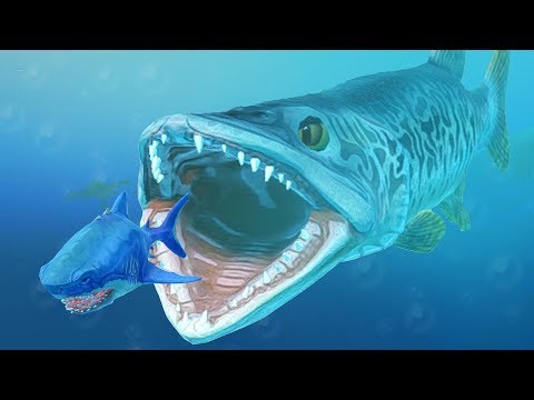 Видео: ГИГАНТСКАЯ ЩУКА ПРОТИВ МЕГАЛОДОНА, МЕГАЛОДОН В ШОКЕ | Feed and Grow Fish