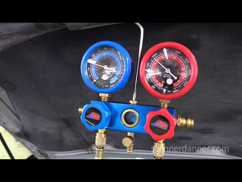 Видео: Проверка герметичности системы кондиционирования с помощью сжатого воздуха, мыла и воды (любой ав...