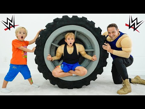 Видео: Влад и Крис хотят быть сильными, как звёзды WWE.